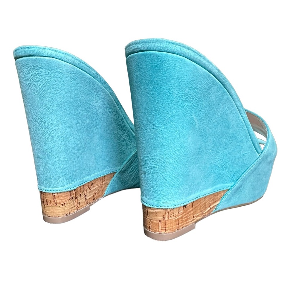 BCBGeneration REXX Suede Platform Wedge Slide Sandals, 7.5 - Picture 4 of 10